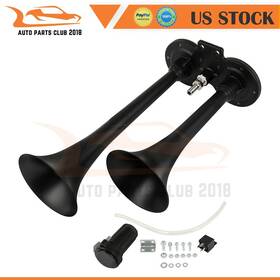Ap16729201c Apc 12v 150db Dual Trumpet Truck Horn Compressor Kit Van Train Car Boat