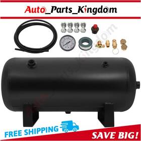 10877252 Apk 5gal 200 Psi Black Air Tank With Gauge Switch For Train Truck Van Horn 12v