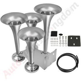 10881034 Apk 12v 4 Trumpet For Boat Car Semi Truck Van Train Air Horn With Electric Valve