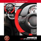 Asf11602104r New Black Red Pvc Leather Auto Car Steering Wheel Cover