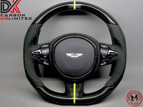 5amrperalcdg319 Aston Martin Db11 Dbs Vantage Amr Green Ring Alcantara Carbon Steering Wheel V3