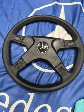 Kba-70069 Atiwe Mercedes Amg Steering Wheel And Hub Genuine Part Rare Kba 70069 New Leather