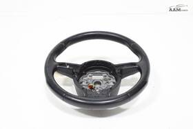 11013775d Audi 2012-2017 A6 Quattro C7 Steering Column Wheel 3-spoke Leather Black Oem