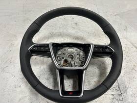 235.au1j23 Audi 2023 S7 Black Leather Steering Wheel Oem