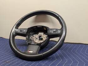 4f0419091dh Audi 2003-2012 S8 Tts A3 A4 A5 Q7 Q5 Etc Leather Steering Wheel Paddle Shifters