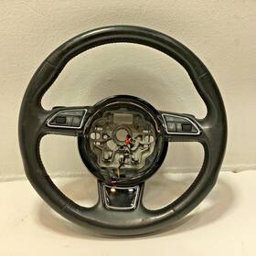 4g0-419-091-bf-inu Audi A6 S6 Steering Wheel Heated With Paddles And Switches Leather Black 2013-18 Oem