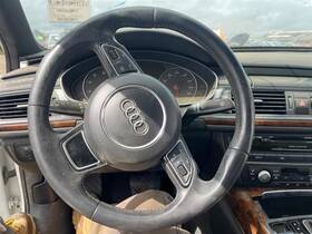 4g0419091sinu Audi 2014 A6 Black Leather Steering Wheel Only Oem