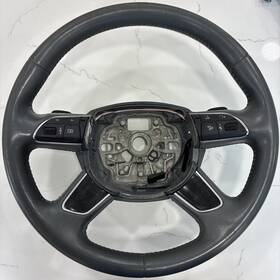4h0419091t Audi 2013 14 15 16 17 2018 A8 S8 Steering Wheel 4 Spoke Black Leather
