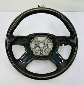 6166763 Audi 12-17 A6 4-spoke Leather Steering Wheel Black Oem