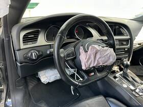 62475370 Audi 2013 - 2017 S5 Steering Wheel Black Leather Sport With Paddle Shifter