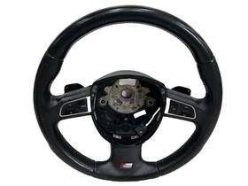 8k0419091bc Audi 2010 A5 B8 S-line Black Perforated 3 Spoke Steering Wheel Paddle Shift