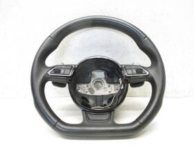 8k0419091da Audi 13-17 8t A5 S5 A4 Steering Wheel 3 Three Spoke Flat Bottom Leather Oem 0408