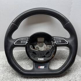 8k0419091eg Audi 13-17 S5 B8 Steering Wheel Black Leather Oem