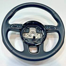 8u0-419-091-al-cjm Audi Q3 Quattro Column Steering Wheel With Switch Leather Black 2015-2018 Oem