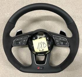 8v0419091cdmcy Audi Genuine Rs Steering Wheel Oem Flat Bottom Half Alcantara