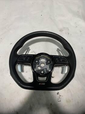8w0419091-dj Audi 2018-2019 S5 Steering Wheel Leather With Control Buttons Oem