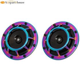 12415937 Auspartshouse 115db 125 Mm Purple Grill-mount Car Horns Universal For Suv Truck Yacht New