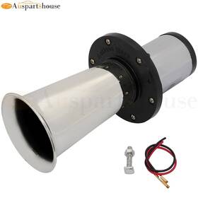 9986462 Auspartshouse New Car Air Horn For Bike Motorcycle Truck Dc 12v/24v 1.28 Lb Silver