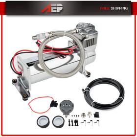 Ae108092p01 Auto Engineparts Air Compressor Permanent Magnetic Motor Hose Kit 12v 200 Psi For Train Horns