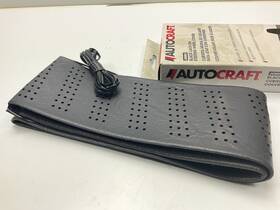 Ac41011b Autocraft Steering Wheel Cover Lace-on Black Jumbo
