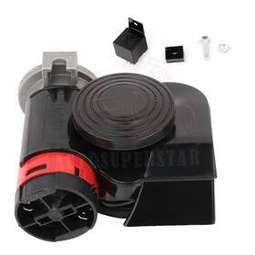 10422742 Autosuperstar 12v 120db Electric Dual Tone Compact Air Horn Kit For Motorcycle Yacht Boat