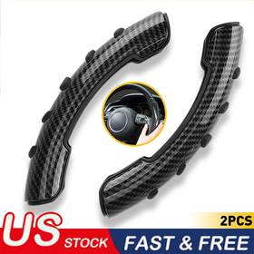 Auxito 600609767368 2x Car Steering Wheel Booster Non-slip Cover Carbon Fiber Universal Accessories