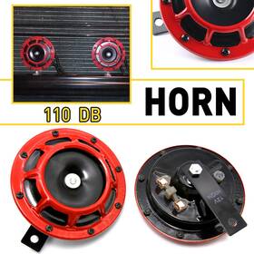 Auxito 714131639670 For Subaru Impreza Wrx Sti Gc8 Gf Ge 12v Red Grill Mount Compact Super