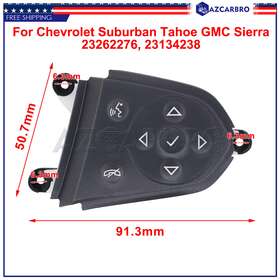 23262276 Azcarbro 23134238 Steering Wheel Volume Switch For Gmc 2015-2020 Sierra 2500 Hd 3500