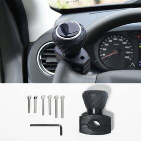 Zlb-001 Banseko Steering Wheel Spinner Knob Car Power Handle Universal Fits Black