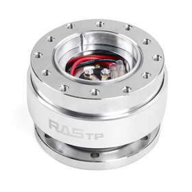 Rs-qr030-silver Bartoo Silver Car Steering Wheel Universal Ball Quick Release Hub Adapter Snap Off Kit