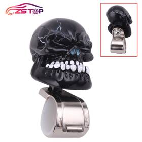 Stw016-d Bartoo Black Skull Head Car Steering Wheel Spinner Suicide Knob Handle Auto/truck