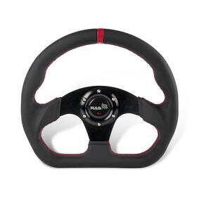 3-stw067-us Batu Black 13inch 320mm Genuine Leather Sport Racing Steering Wheel Universal