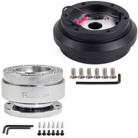 Qr030 Batu Qr054 Silver Quick Release Hub Adapter 190h For Honda Civic 88-91 Crx Ef Integra 90-93