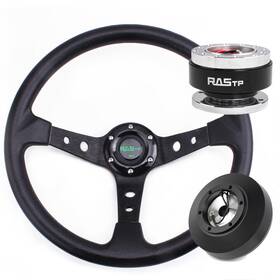 Stw020-bk Batu Qr030-bk Qr048-us Quick Release Hub Adapter 161h 14 Inch Steering Wheel For Ford F150/f250/f350 92-97