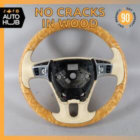 3w0419091p Bentley 12-18 Flying Spur Gtc Gt Driver Steering Wheel Wood Oem 40k