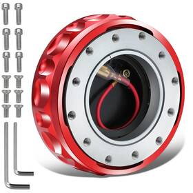 Qkre-005 Bezt Red Steering Wheel Twist Lock Quick Release Hub Adapter Kits