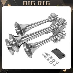 Yy-312-10e Bigrig Quad Trumpet Air Horn Kit Train Semi Truck Boat Rv Loud 150 Db 4 Horns