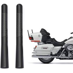 Bingfu 790404672681 Motorcycle Carbon Fiber Antenna Mast Radio Replacement 2pack