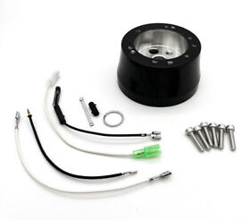 S83012bk Black 5 And 6 Hole Steering Wheel Hub Adapter Ididit Flaming River Gm Chevy