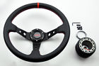 111-4002 Black Adapter Steering Dish 35cm Kit Red Sport Wheel Jdm Crx Boss Integra Hub