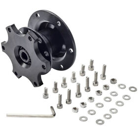 08nulc Black Car Steering Wheel Quick Release Hub Racing Adapter Snap Off Boss Kit New