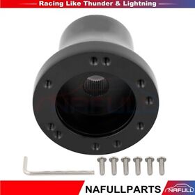 Na162fu35ll324ll Black Golf Cart Steering Wheel Hub Adapter 5/6 Hole For Club Car Ds 1985-curren