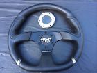 Black Italy Evoluzione Leather Nivola Steering Wheel