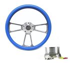 1098b-sb-a01-5f Blue Horn Aluminum Adapter Billet - Steering Wrap Camaro Sky Wheel