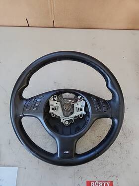 101235-a3 Bmw 2005 330i M-sport Steering Wheel Black
