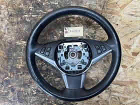 11008818 Bmw 03-10 E60 5 Series Black Leather Steering Wheel With Buttons Oem