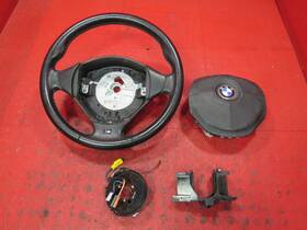 2229487 Bmw 92-99 Z3 E36 E34 M Sport Steering Wheel Mtech Leather Swap Kit Black Oem 323