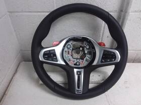 235.bm1h23 Bmw 2023 M3 Black Leather With Silver Steering Wheel Heated Oem
