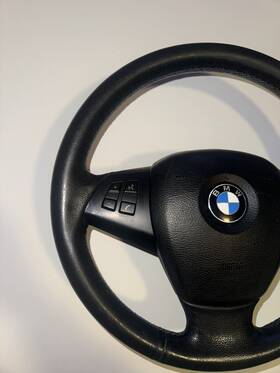 32306797911 Bmw 08-13 X5 X6 Heated Leather Steering Wheel Complete Genuine Oem