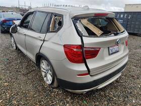 32306879173 Bmw Black Leather Steering Wheel Only Fits 2011-2017 X3 Oem